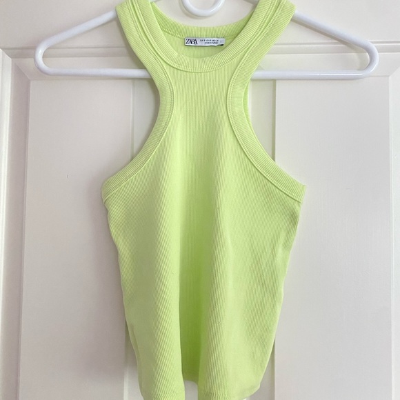 Zara Tops - Zara Ribbed Halter Tank